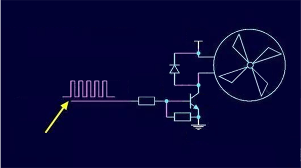 circuit diagram of PWM speed regulation